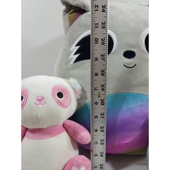 Squishmallows lot of 4 Kaldette Pink Panda Randy Max Raccoon Francis Lion Plush - Picture 11 of 14